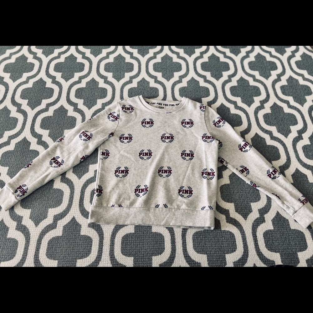Pink pullover sweatshirt. - Picture 2 of 5